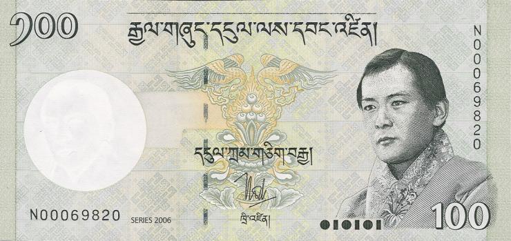 Bhutan P.32a 100 Ngultrum 2006 (1) 