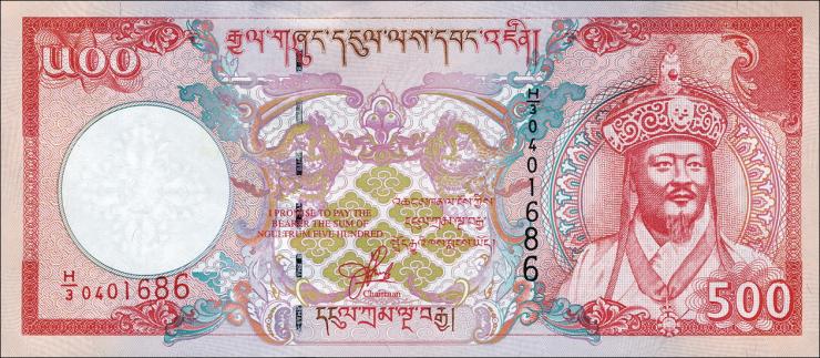 Bhutan P.26 500 Ngultrum (2000) (1) 