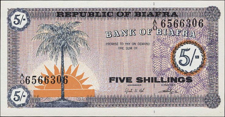 Biafra P.01 5 Shillings (1967) (1) 