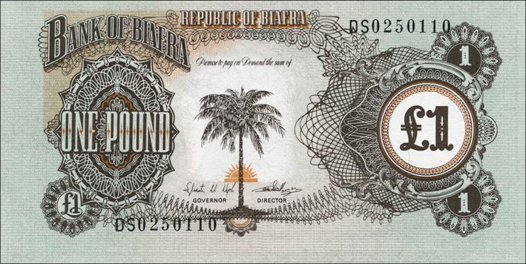 Biafra P.05a 1 Pound (1968-1969) (1) 