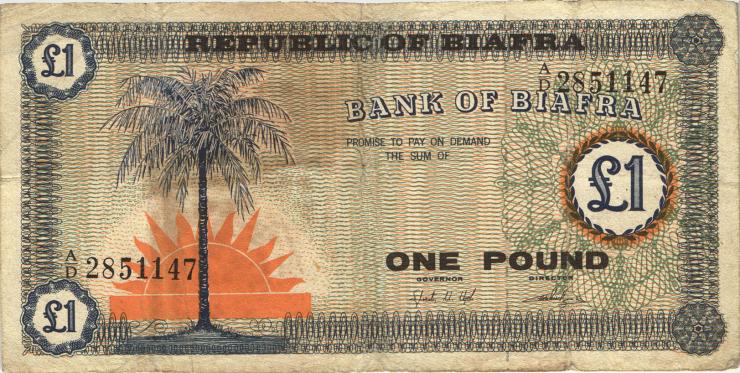 Biafra P.02 1 Pound (1967) (4) 