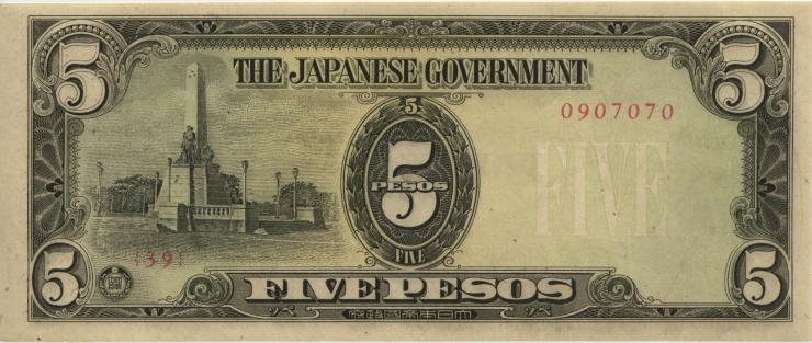 Philippinen / Philippines P.110 5 Pesos (1943) (1) 