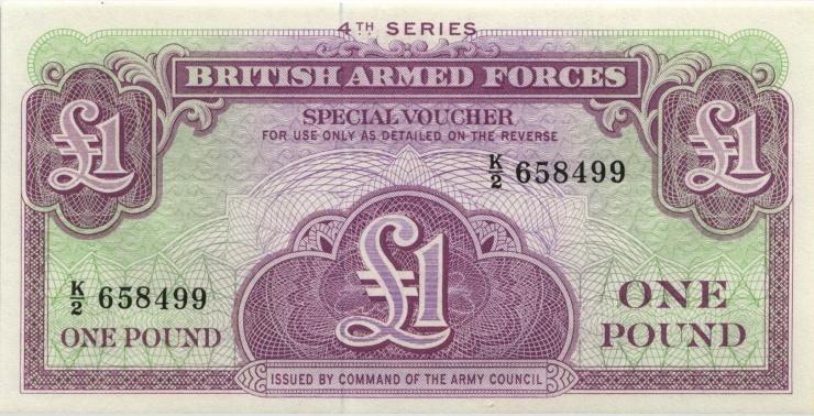 Großbritannien / Great Britain P.M36 1 Pound (o.D.) 4. Serie (1) 