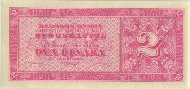 Jugoslawien / Yugoslavia P.067Q 2 Dinara 1950 (1) 