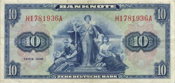 R.238 10 DM 1948 Bank Deutscher Länder (3) H/A 