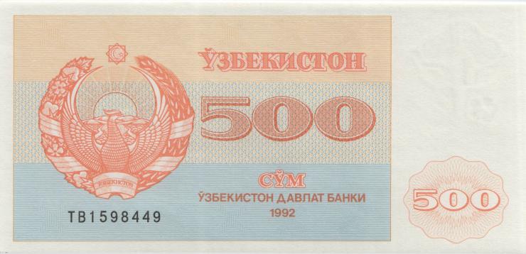 Usbekistan / Uzbekistan P.69b 500 Sum 1992 (1) 