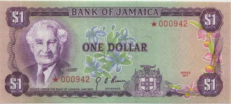 Jamaika / Jamaica P.059a 1 Dollar 1976 (1) 
