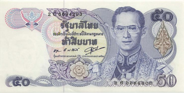 Thailand P.090b 50 Baht (1985-96) (1) U.2 