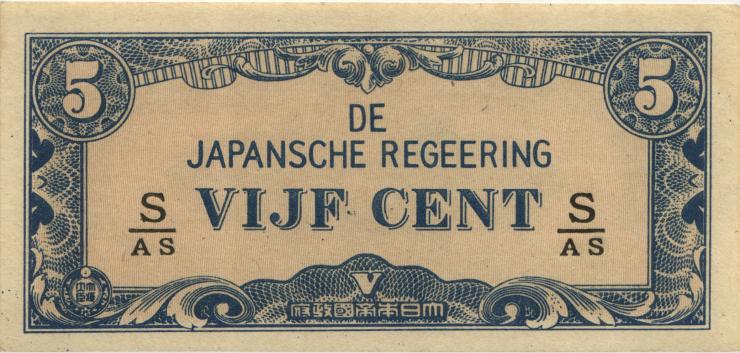 Ndl. Indien / Netherlands Indies P.120c 5 Cent (1942) (1) 