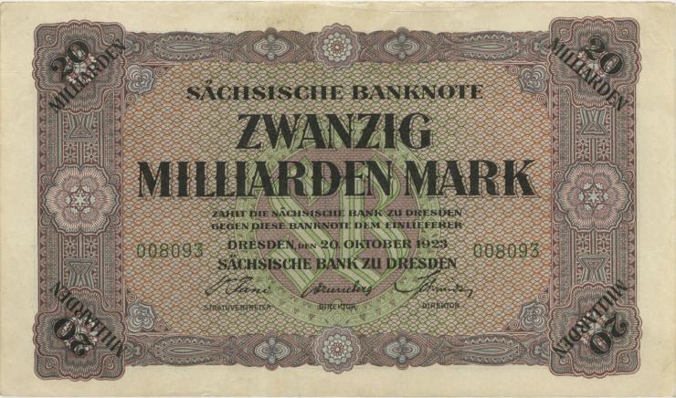 R-SAX 22: 20 Milliarden Mark 1923 (2+) 