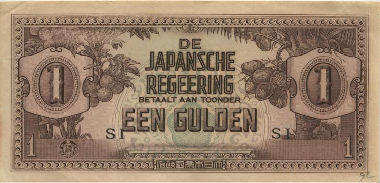 Ndl. Indien / Netherlands Indies P.123c 1 Gulden (1942) (1-) 