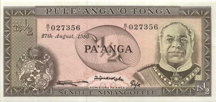Tonga P.18c 1/2 Pa´anga 1980 (1) 