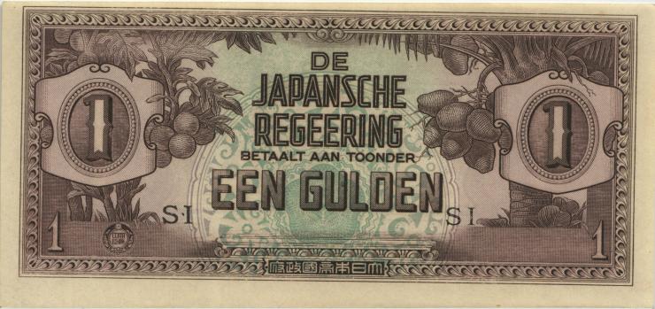 Ndl. Indien / Netherlands Indies P.123c 1 Gulden (1942) (1) 