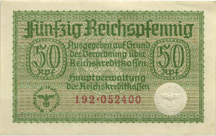 R.550a:  50 Rpfg. (1939) Reichskreditkasse (2) 
