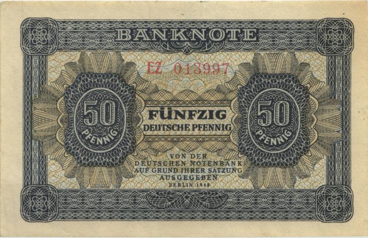 R.339b: 50 Pfennig 1948  Serie EM 6-stellig (1) 