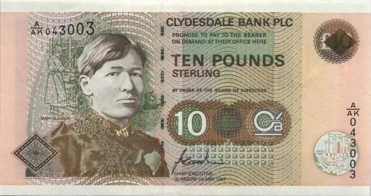 Schottland / Scotland P.226a 10 Pounds Sterling 1997 A/AK (1) 