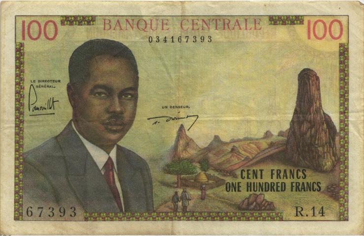 Kamerun / Cameroun P.10 100 Francs (1962) (3) 