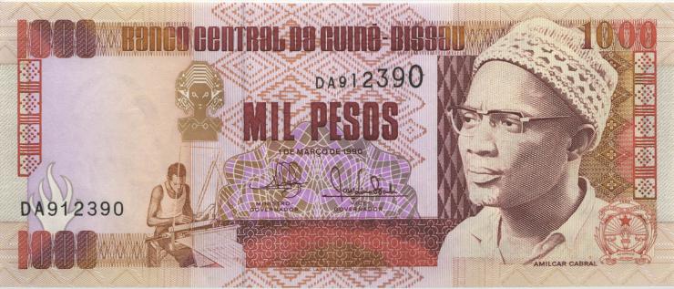 Guinea-Bissau P.13a 1000 Pesos 1990 (1) 