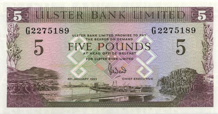 Nordirland / Northern Ireland P.331b 5 Pounds 1993 (1) 