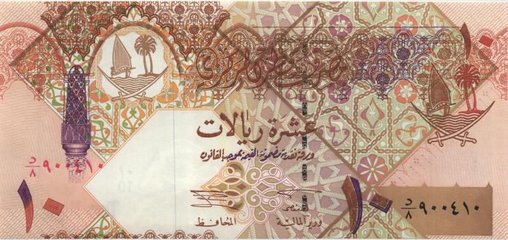 Qatar P.22 10 Riyals (2003) (1) 