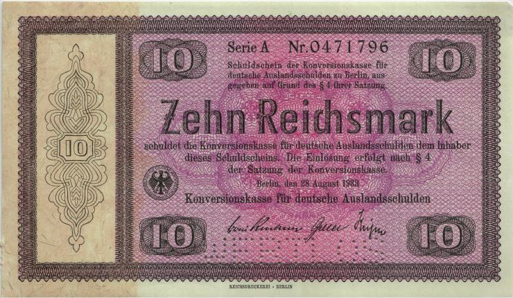 R.701E2: Konversionskasse 10 Reichsmark 1933 (1) 