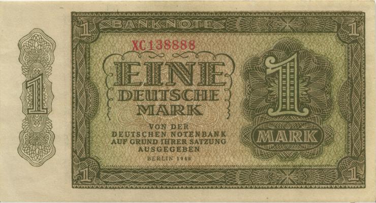 R.340c 1 DM 1948 XC Ersatznote (1/1-) 