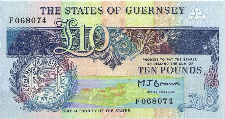 Guernsey P.54 10 Pounds (1991-95) (1) 
