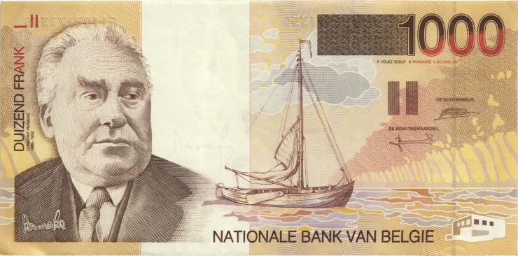 Belgien / Belgium P.150 1000 Francs (1997) (3+) 