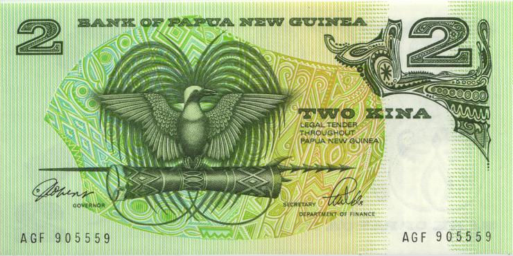 Papua-Neuguinea / Papua New Guinea P.05c 2 Kina (1981) (1) 
