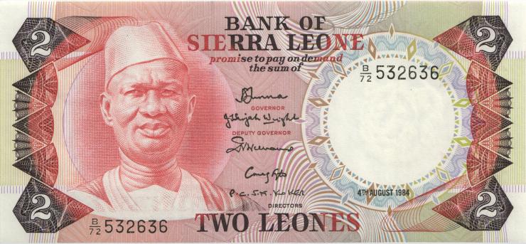 Sierra Leone P.06g 2 Leones 1984 (1) 
