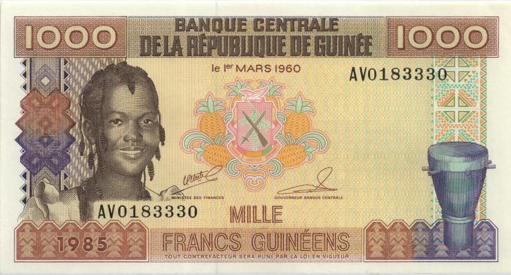 Guinea P.32 1000 Francs 1985 (1) 