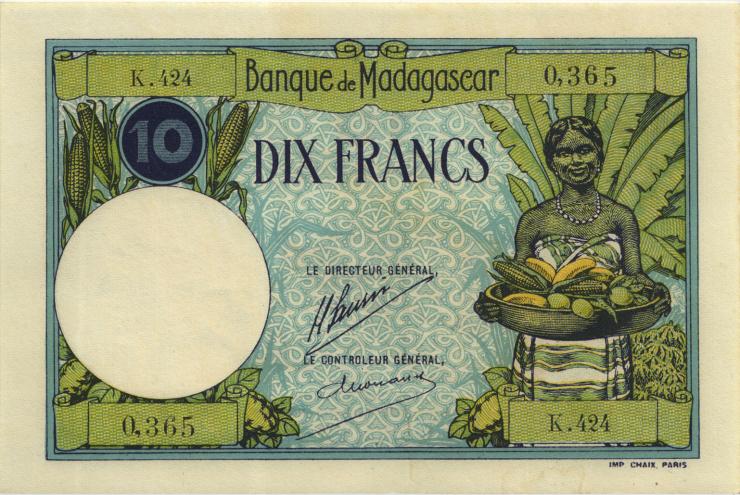 Madagaskar P.036 10 Francs (1937-1947) (1) 