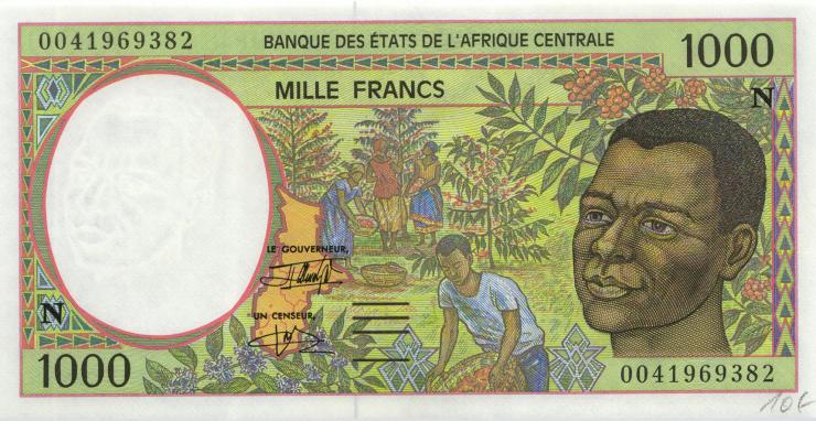 Zentral-Afrikanische-Staaten / Central African States P.502Ng 1000 Francs 2000 (1) 