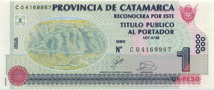 Argentinien / Argentina P.S2354 1 Peso Catamarca (1) 
