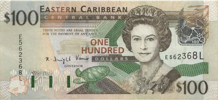 Ost Karibik / East Caribbean P.46I 100 Dollars (2003) St. Lucia (1) 