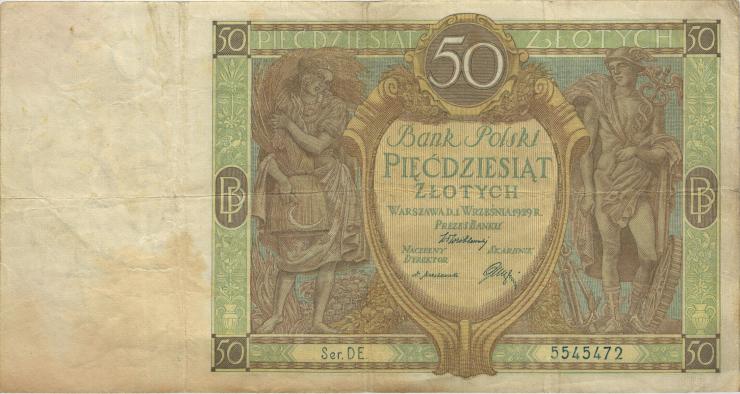 Polen / Poland P.071 50 Zlotych 1929 (4) 