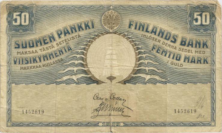 Finnland / Finland P.012 50 Markkaa 1909 (4) 