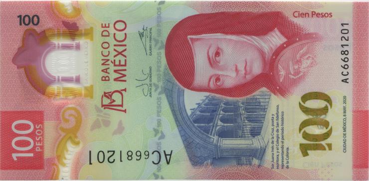 Mexiko / Mexico P.134 100 Pesos 2020 Polymer (1) U.4 