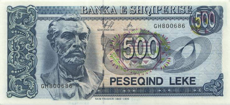 Albanien / Albania P.60 500 Leke 1996 (1) 