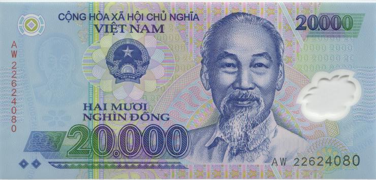 Vietnam / Viet Nam P.120m 20.000 Dong (20)22 Polymer (1) 