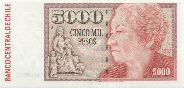 Chile P.155e 5000 Pesos 2000 (2) 