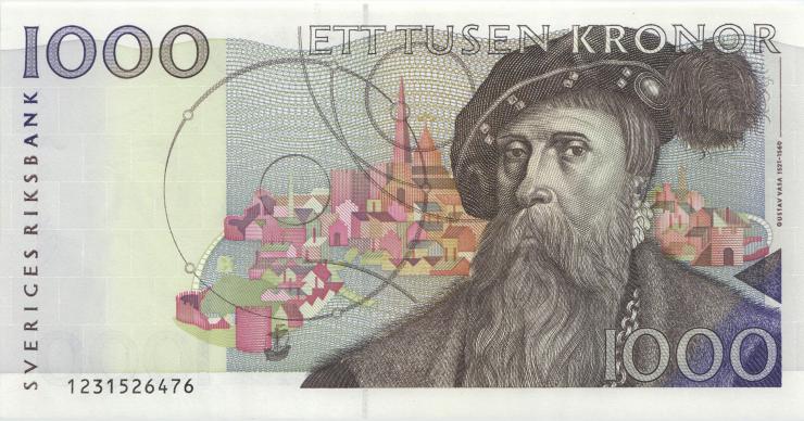 Schweden / Sweden P.60 1000 Kronen 1991 (1) 