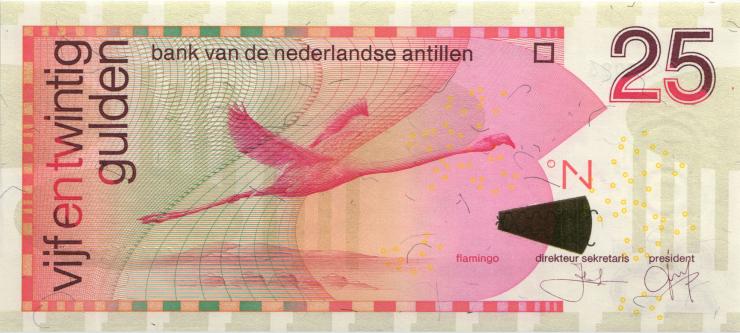 Niederl. Antillen / Netherlands Antilles P.29e 25 Gulden 2008 (1) 