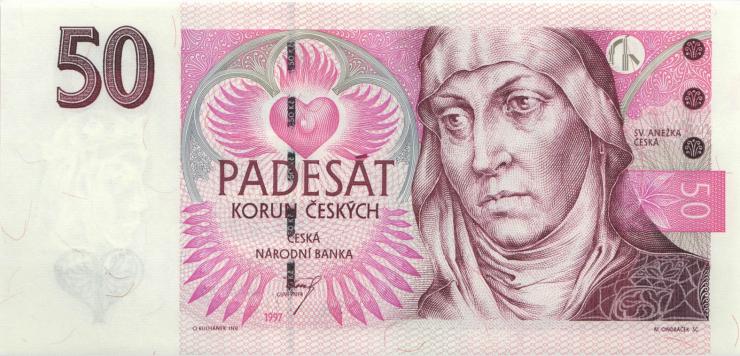 Tschechien / Czech Republic P.17a 50 Kronen 1997 C (1) 