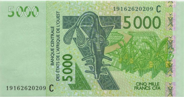 West-Afr.Staaten/West African States P.317Cs 5.000 Francs 2019 (1) 