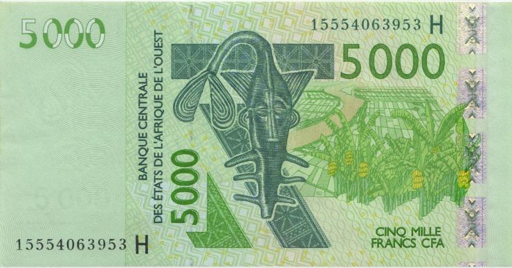 West-Afr.Staaten/West African States P.617Ho 5000 Francs 2015 Niger (1) 