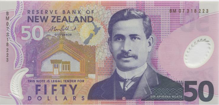 Neuseeland / New Zealand P.188b 50 Dollars (20)07 Polymer (1) BM 
