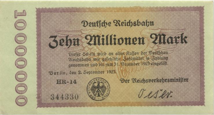 RVM-4 Reichsbahn Berlin 10 Milliarden Mark 1923 (1) 