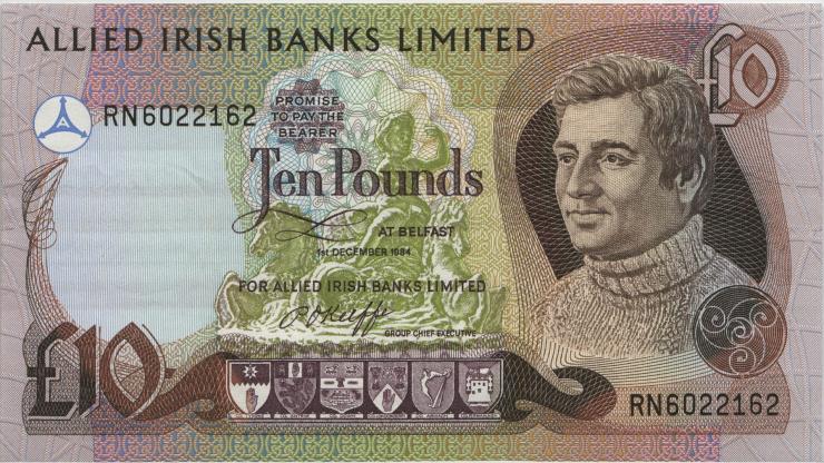 Nordirland / Northern Ireland P.003b 10 Pounds 1984 (1/1-) 