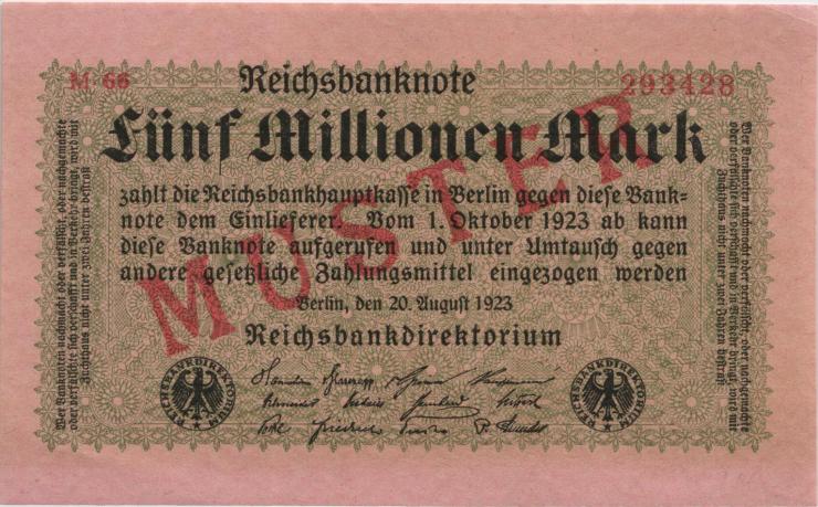 R.104M 5 Mio. Mark 1923 Reichsdruck (1) 